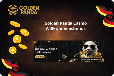 Golden Panda Casino Willkommensbonus