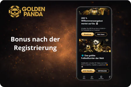 Bonus nach der Registrierung Golden Panda Casino