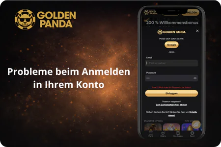 Probleme beim Anmelden in Ihrem Konto Golden Panda Casino